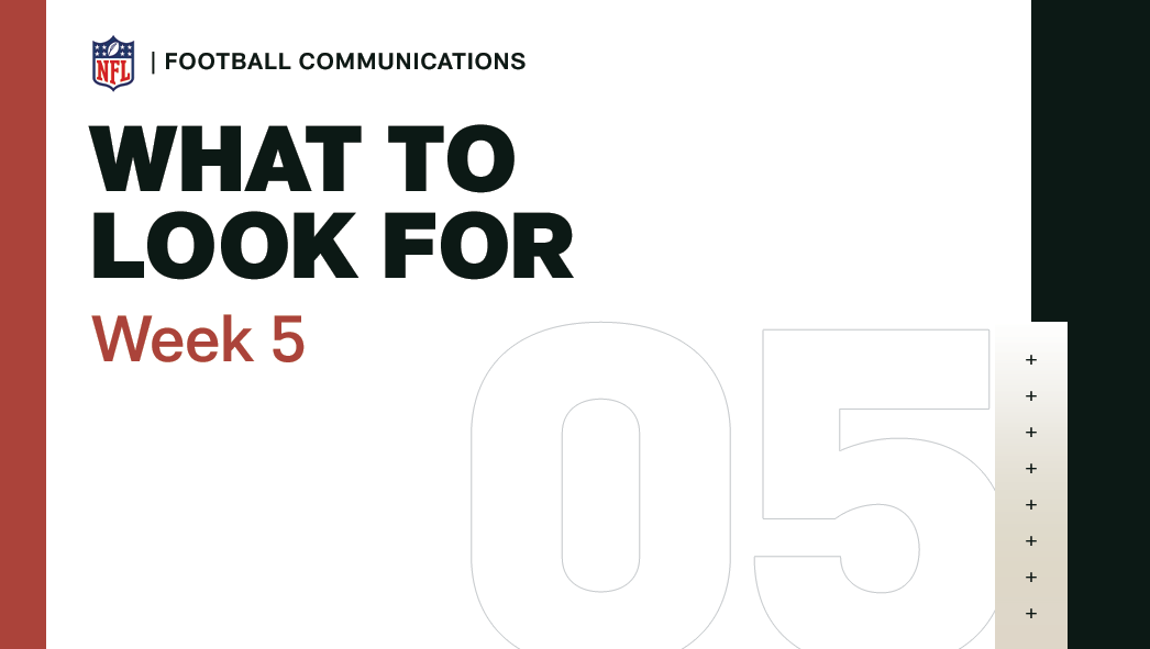 What To Look For – Week 5